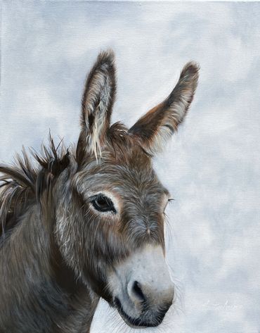 donkey oil painting artwork