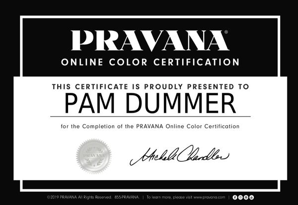 PRAVANA Color Certification
