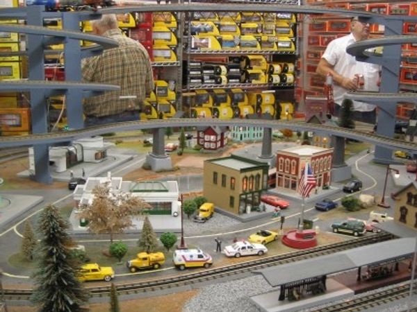 A view of the layout on display