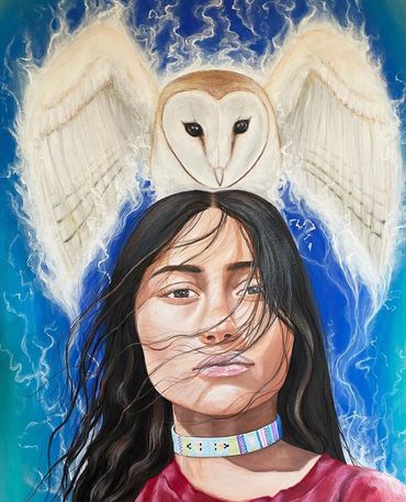 "Spirit Within" 12x24" Acrylic on Canvas. (Sold)