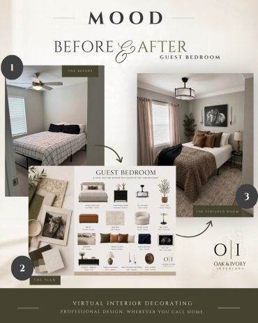 MOOD | Before & After - Guest Bedroom