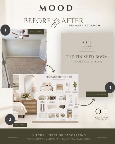 MOOD | Before & After - Primary Bedroom
