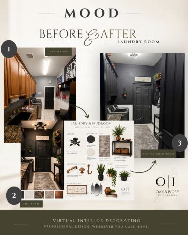 MOOD | Before & After - Laundry Room & Mud Room