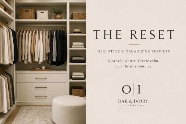 Professional closet decluttering and organizing services.