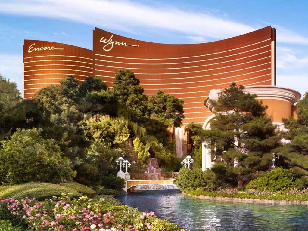 Las Vegas, cascading waterfalls, exquisite artistry, casino