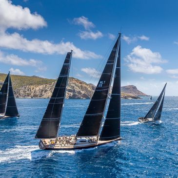 Sailing competition in the Caribbean; Les Voiles de St. Barth