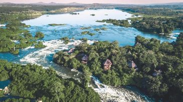 lemala wildwaters kangulumira uganda island nile safari tents infinity game