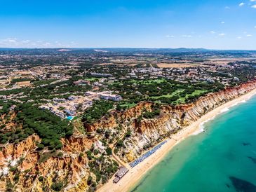 Algarve clifftop, Portugal, infinity pool, Atlantic views