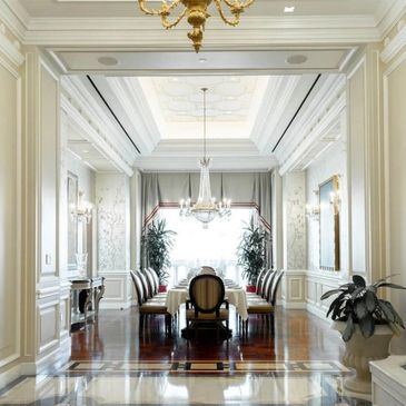 Roman extravagance, emperor service, opulent decor