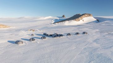 white desert antarctica landscapes eco pods emperor ice excursions