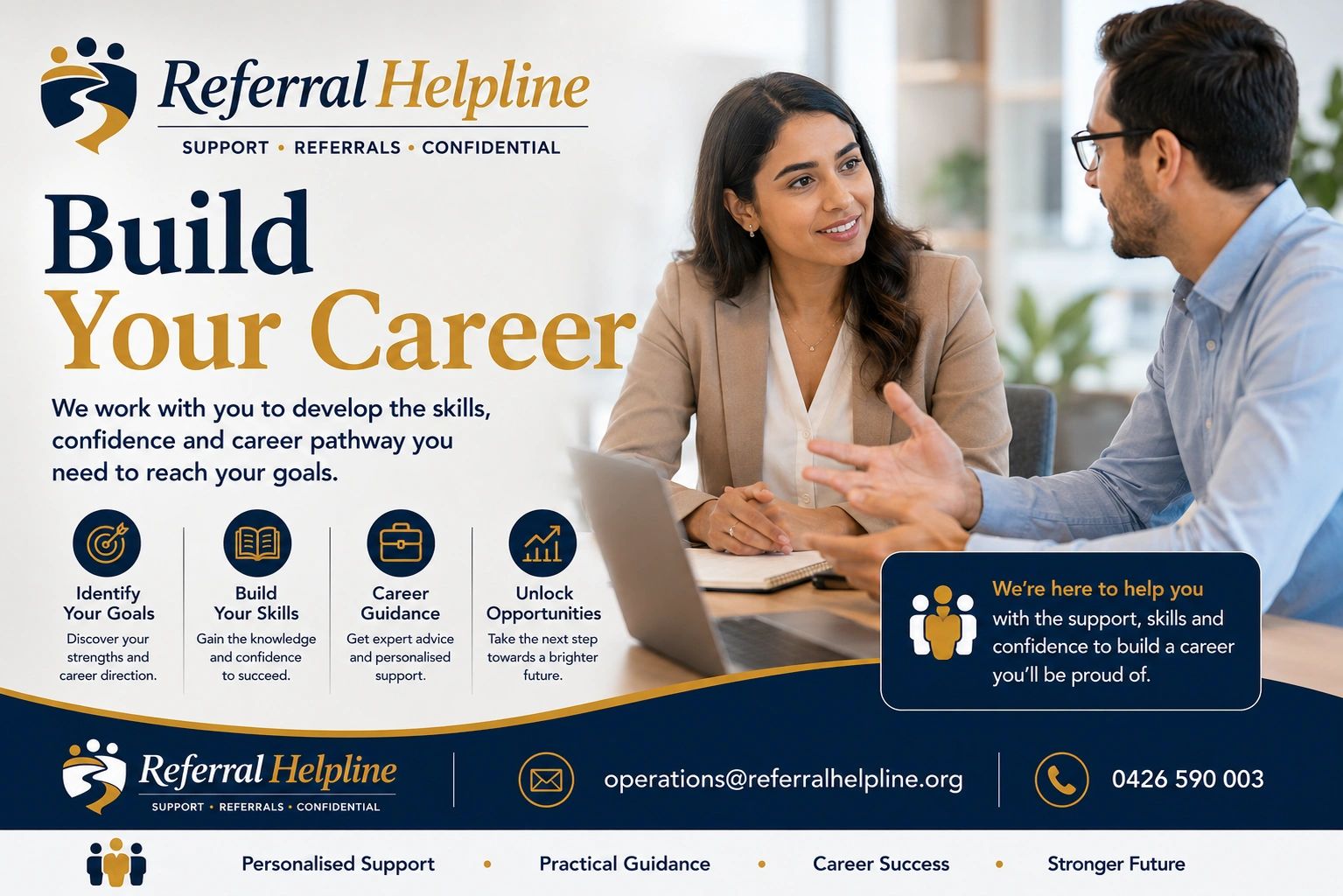 Career building support from Referral Helpline.