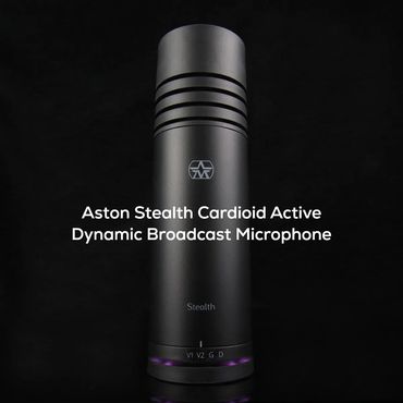 Aston Stealth Cardioid Active Dynamic Broadcast Microphone