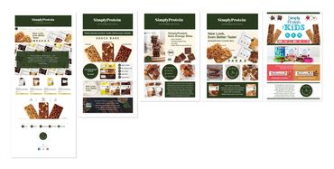 Amazon digital store landing page for Simply Protein Bars.