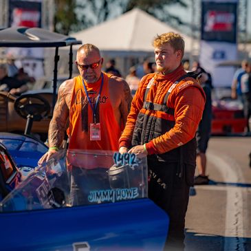 Jim and his son Jimmy Howe 3rd generation drag racer. THE ICE MAN