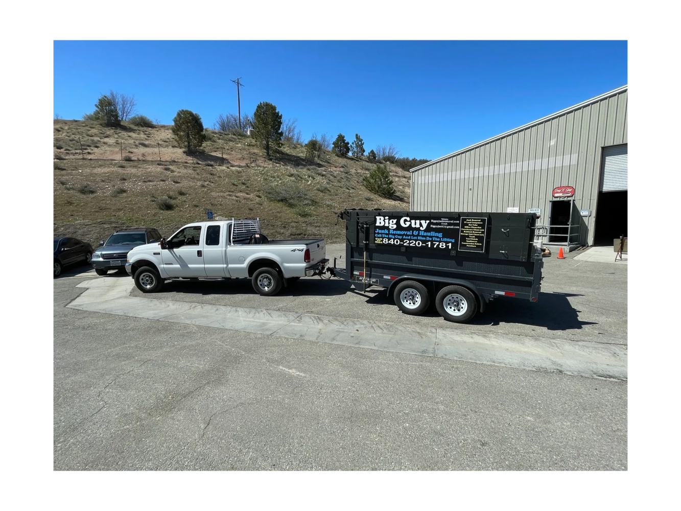 Junk Removal Trailer
White Truck