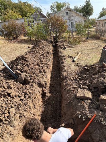 new sewer line to city main