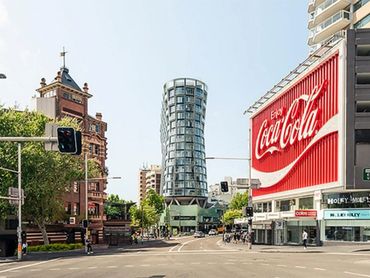 Kings Cross and the Orion building.