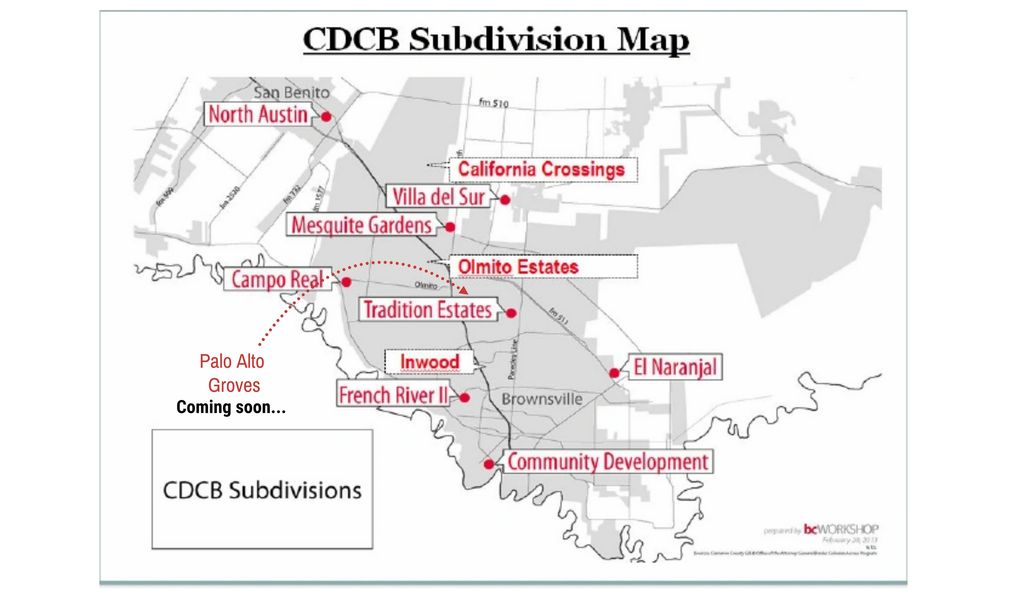 CDCB subdivisiin map