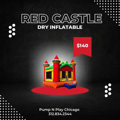 Red Castle dry inflatable for $140 at Pump N Play Chicago.