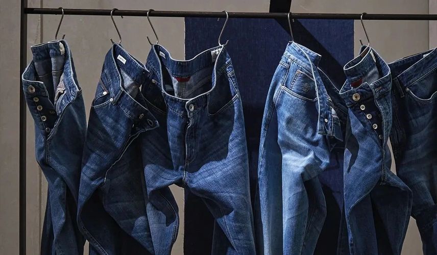 jeans on display