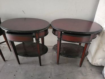 Pair side tables $50 each. Good quality