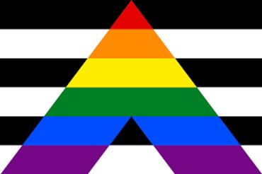 Straight Ally Pride flag