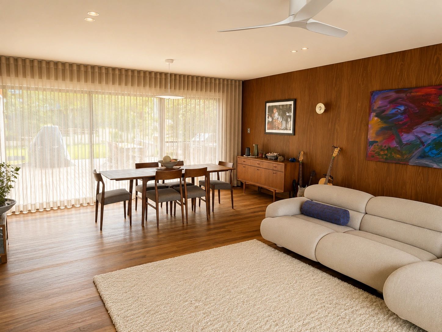 Sheer S|Wave Curtain in Mollymook Beach