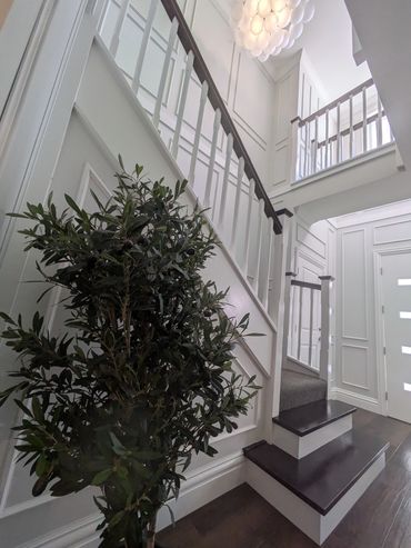 Hamptons wainscoting installation Sydney living room