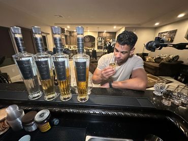 Ray Sanchez on the set of Pouring Stories trying Cierto Tequila. The most awarded Tequila ever!