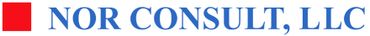 Logo of NOR CONSULT, LLC with a red square and blue text.