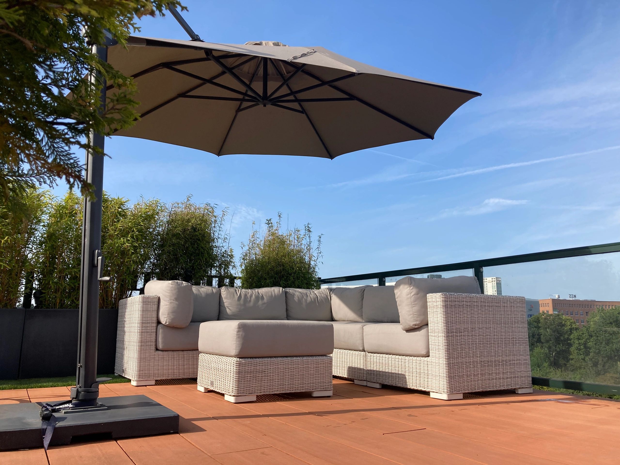 Private rooftop terrace