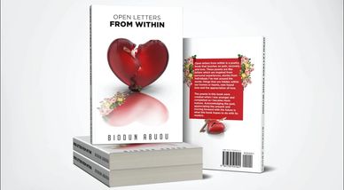 Open Letters From Within ( a poetry book on love, pain & recovery) written by author Biodun Abudu