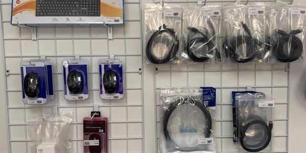 Display cables and computer mice for sale