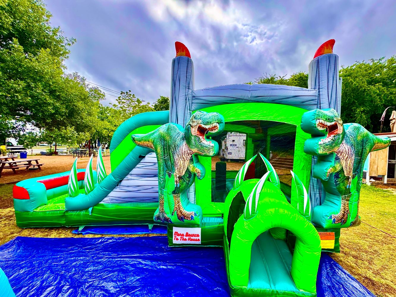 Bringin Rexy Back was the most rented waterslide in May! AKA Rex and the City AKA Rex in Effect