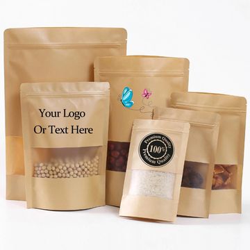 Craft Paper Zip Bags Dubai UAE
