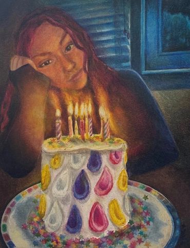 Adolescence
Colored Pencil & Oil Pastel on Paper
9" x 12"
2025