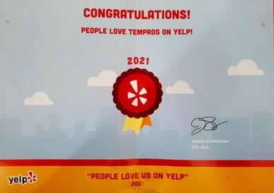 Yelp 2021 People Love TemPros On Yelp