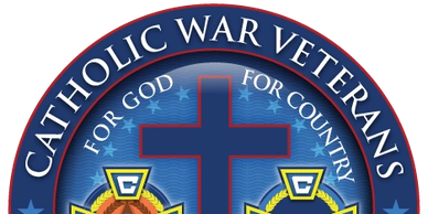 Seal of Catholic War Veterans with a prominent cross.