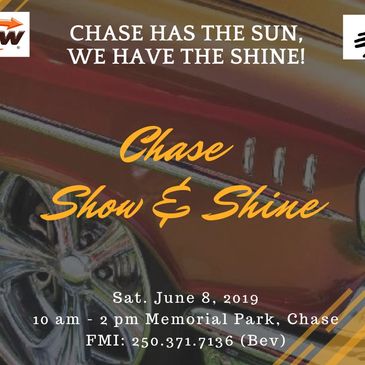 Chase Show and Shine event poster graphic design by Elite Projects & Events BC