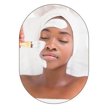 black teenager with facial treatment white rock