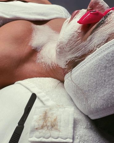 The glow getter facial with a dermaplanning add-on treatment to help skin penetrate moisture deeper