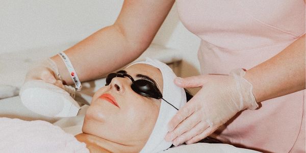 Woman laser hair removal treatment white  rock south surrey