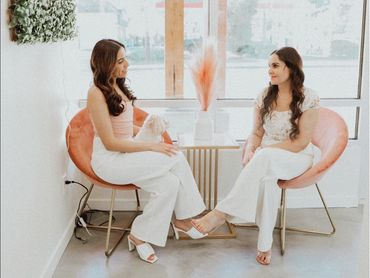 2 estheticians at the front of the spa