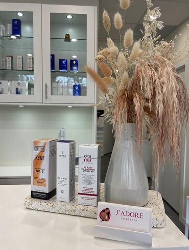 elta md and image skincare products that are sold at J'adore laser and spa