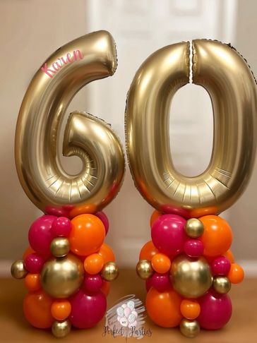 double digit balloon stack