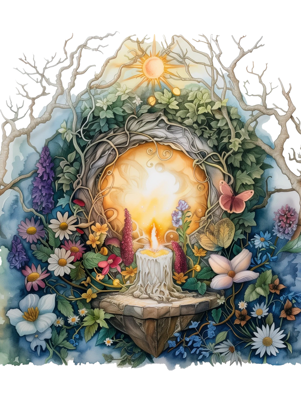 Litha altar, altar setup, Litha decorations