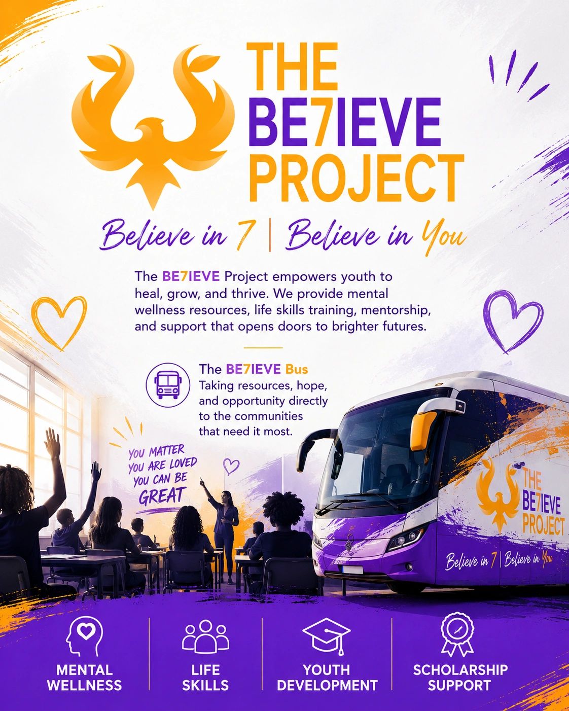 BE7IEVE Project empowers youth with mental wellness and life skills.