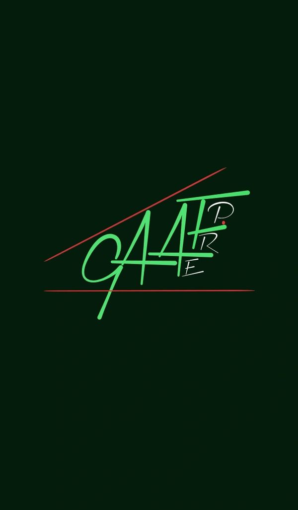 Creative typography art with the word GAAF ERP;.