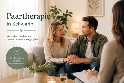 Couple in therapy session, connecting and understanding each other.