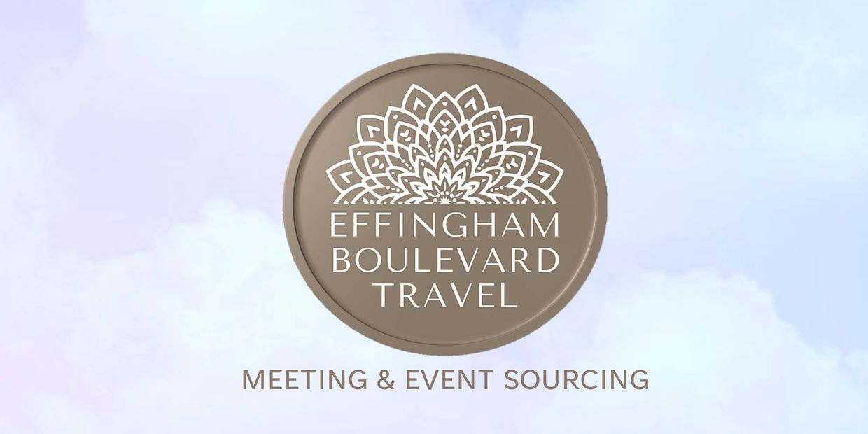 Logo of Effingham Boulevard Travel with event sourcing tagline.